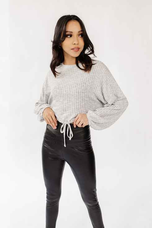 Early Mornings Ribbed Top